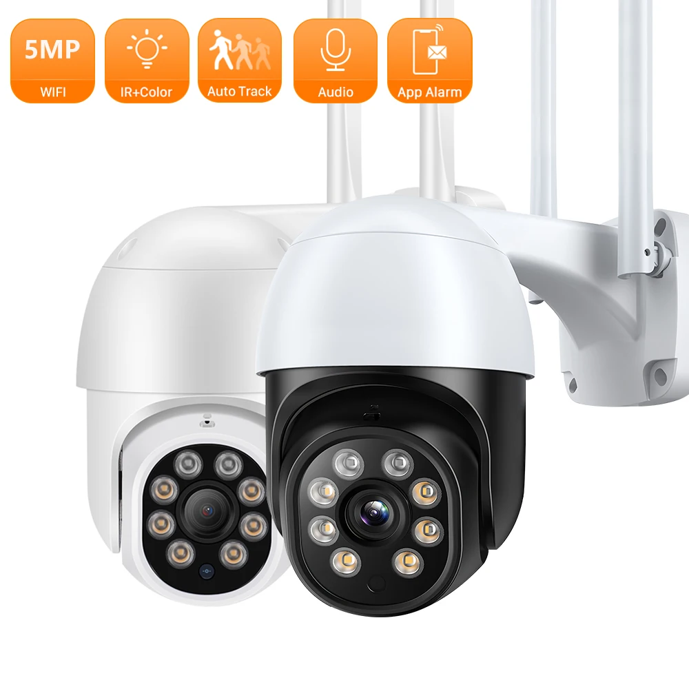 

ANBIUX 5MP Wireless PTZ IP Camera 1080P P2P Speed Dome WiFi Outdoor Two Way Audio CCTV Security Camera Video Surveillance