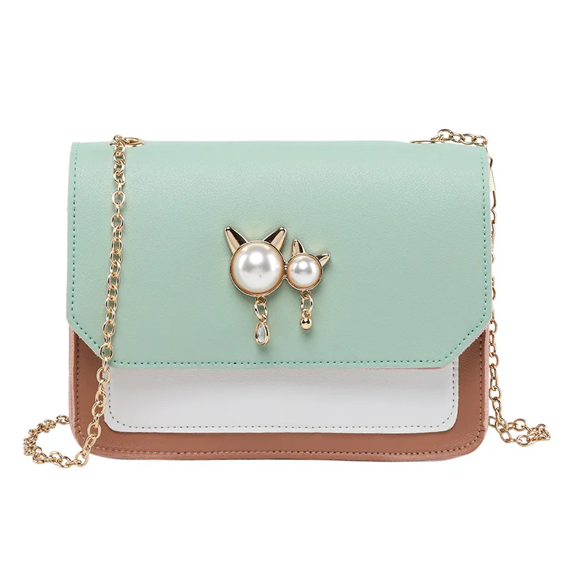

2020 Spring Summer and Fall New Korean Fashion Shoulder/Crossbody Bag Women's Bag Fashion All-match Pu Sweet Lady Phone Bag #20