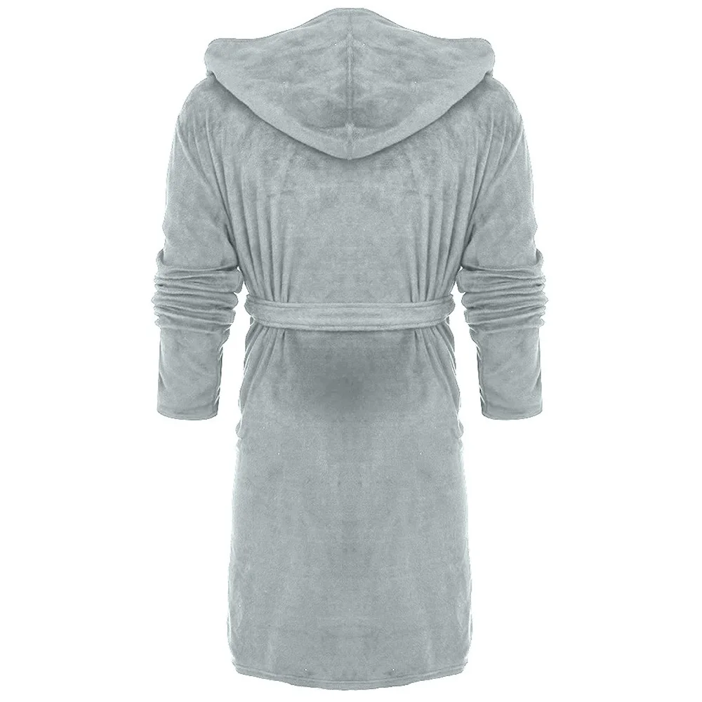 Женское кимоно купальные халаты с капюшоном теплый толстый женский халат поясом