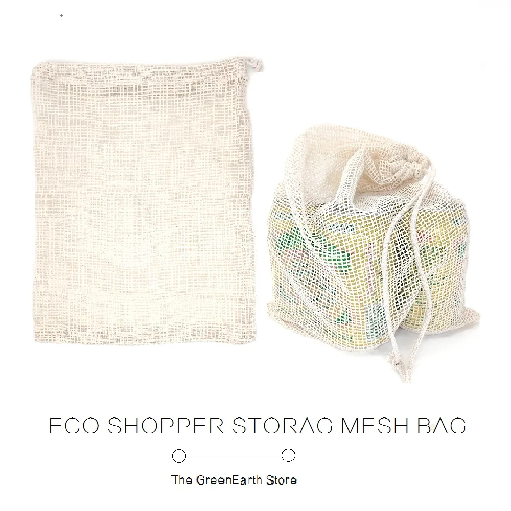 

Degradab Mesh Bag Small Shopping Bag Fruit Vegetable Storage Cotton Bag Clutch Bag Shopper Drawstring Bag Multi Pocket Net Bags