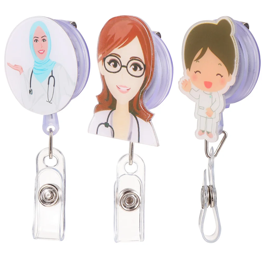 

3PCS ID Clip Multi-functional Badge Clip Practical Handy Badge Clip