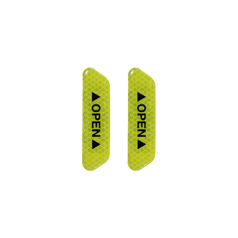 Green-2pcs Для smart 450 451 453 fortwo forfour автомобильный предупреждающий светоотражающий стикер, знак безопасности двери, украшение автомобиля, светоотражающие полосы для brabus - Название цвета: Green-2pcs