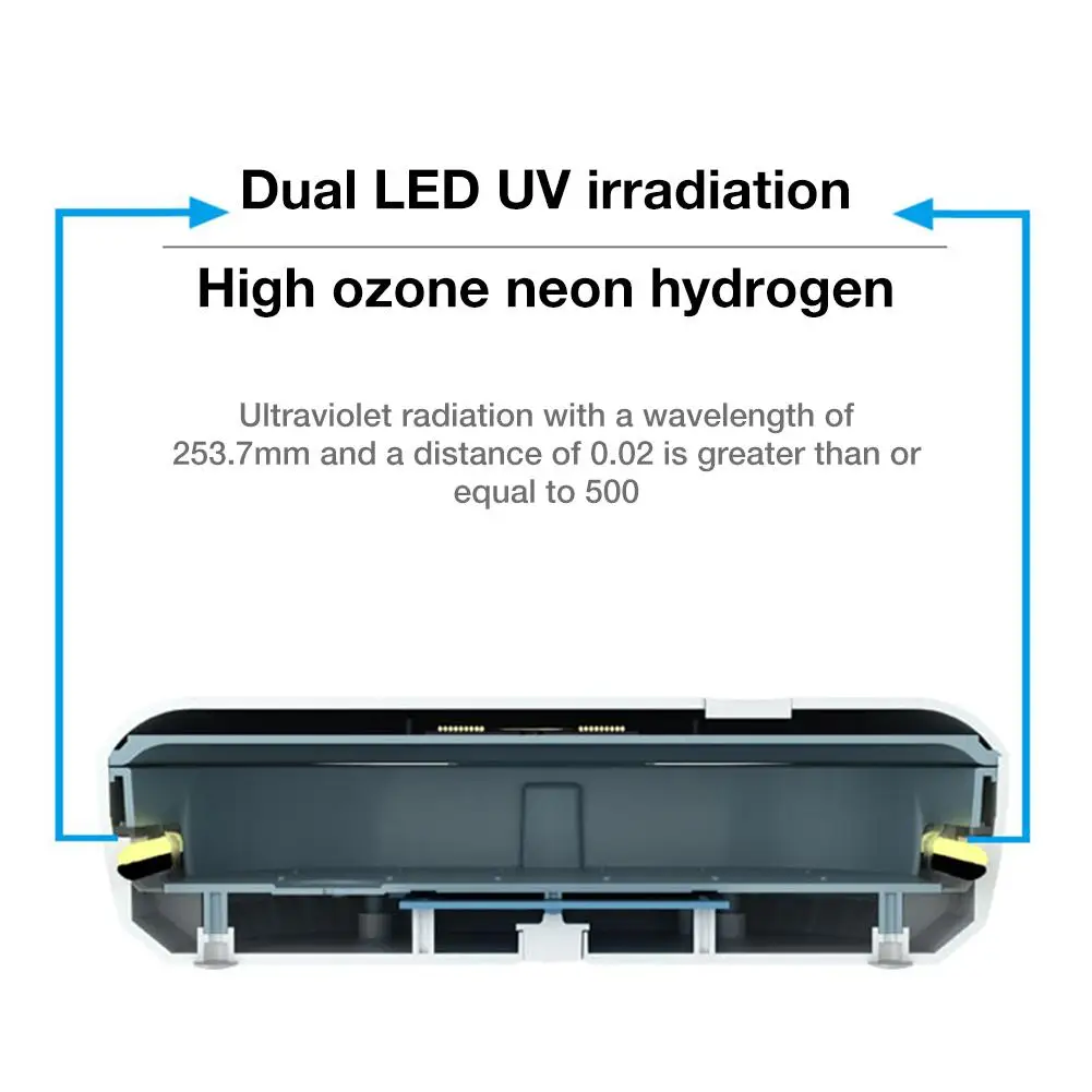 

Mobile Phone Sterilizer Disinfection Case Multi-function Durable Ultraviolet Disinfection Box Cleaser Wireless Charging