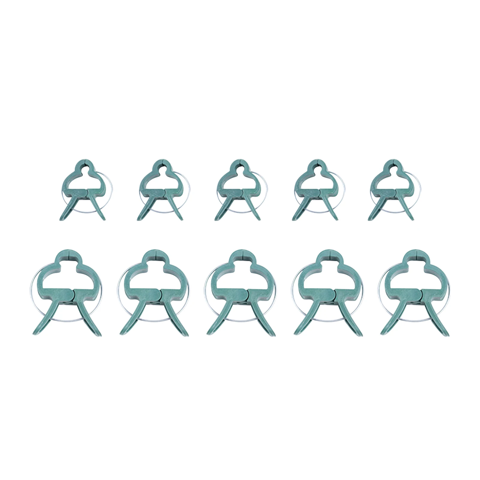 

10PCS Plant Clips 2 Sizes Adjusting Garden Plant Clips Reusable Plant Supports Clip for Flower Vine Vegetables Tomatoes Climbing
