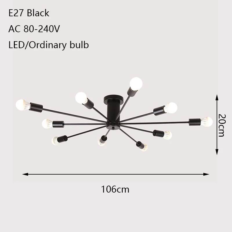 Современные уникальные окрашенные потолочные светильники в стиле арт деко