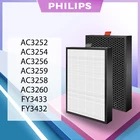 Фильтр для очистки воздуха Philips FY3433, FY3432, H13, Hepa, с активированным углем, фильтр AC3252, AC3254, C3256, AC325, A3258, анти-аллергены, пыль