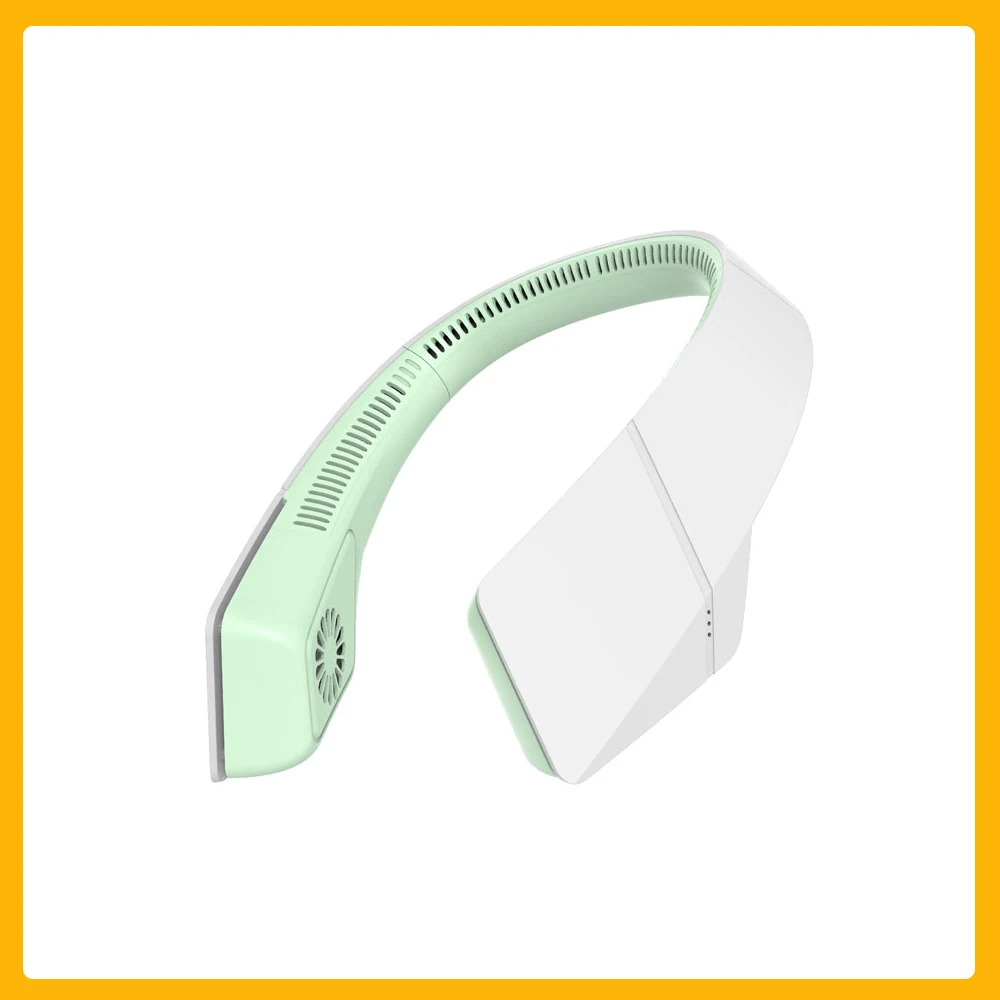 

F58 Новый мини-вентилятор для шеи без листьев, Перезаряжаемый Usb портативный Уличный спорт, ленивый бесшумный маленький бесшумный вентилятор