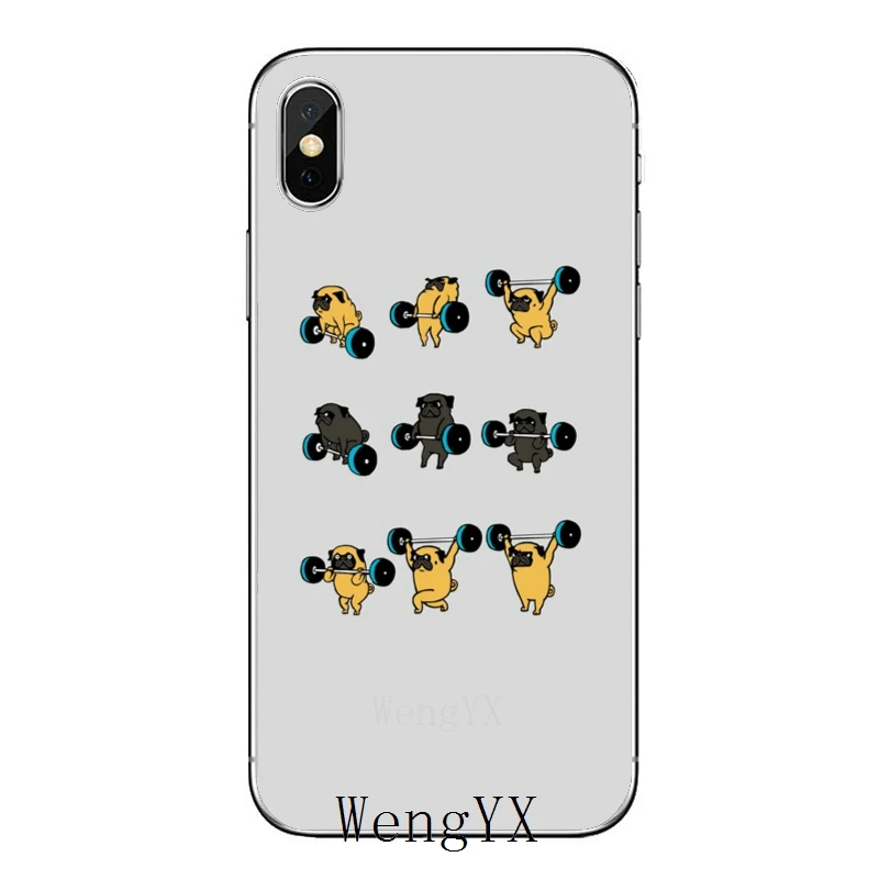 Аксессуары чехол для телефона iPhone 11 Pro XS Max XR X 8 7 6 6S Plus 5 фотоблесток 4 iPod Touch Мопсов