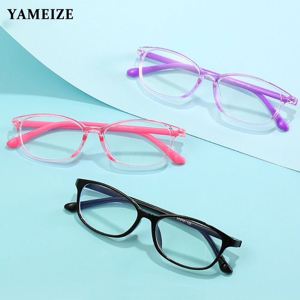 

Очки YAMEIZE в квадратной оправе с защитой от сисветильник, детские оптические очки с защитой от излучения, компьютерные прозрачные очки для ма...