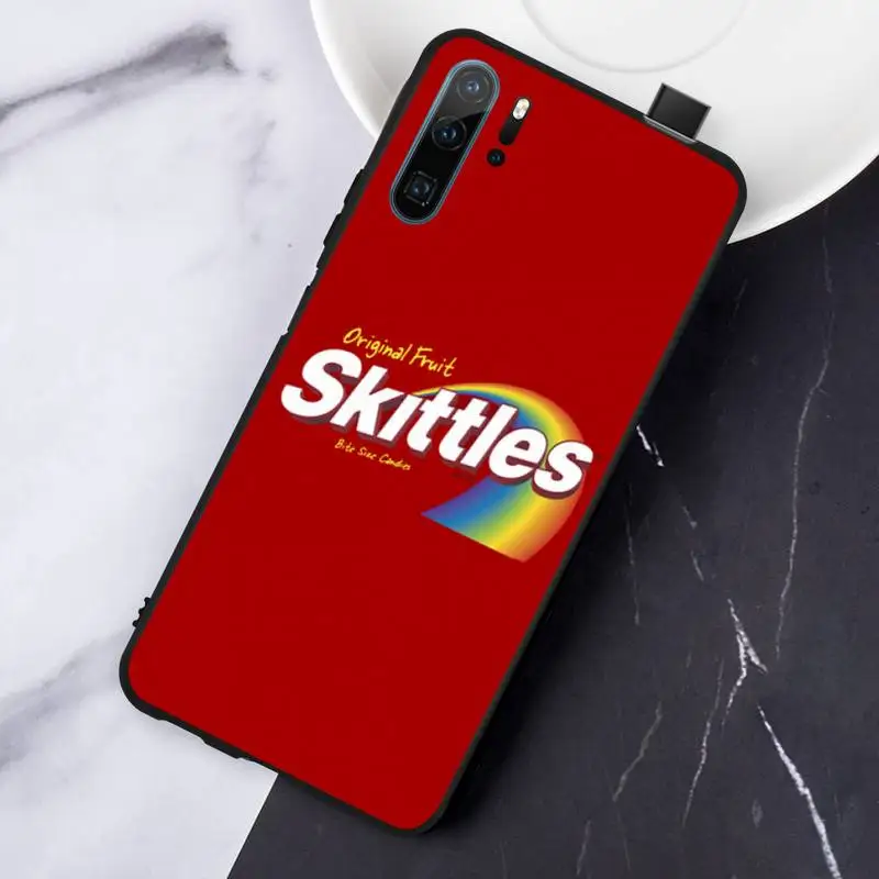

Skittles Sweet Sour Fruit Candies Phone Case For Huawei honor Mate P 10 20 30 40 i 9 8 pro x Lite smart 2019 nova 5t