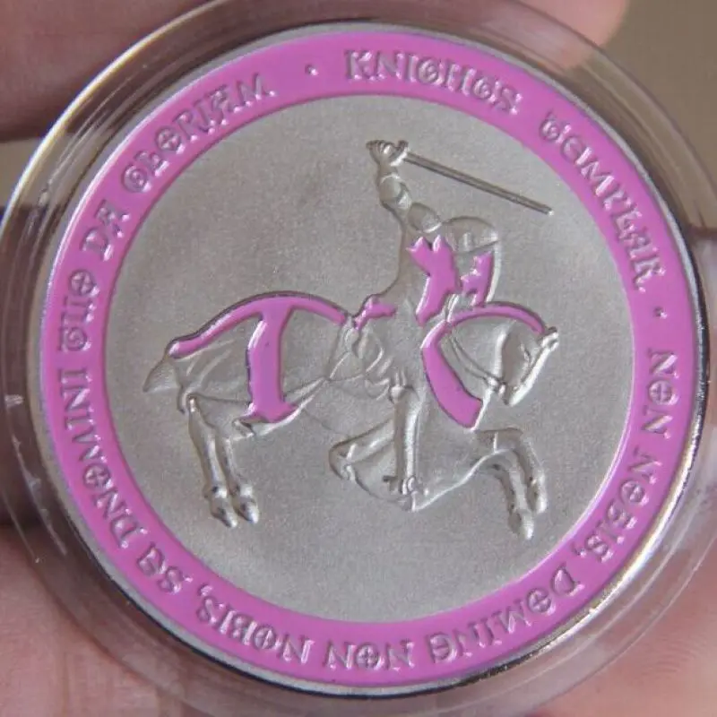 40 мм позолоченный заказ Рыцаря тамплиера сувенир медаль окисления монет | Дом и