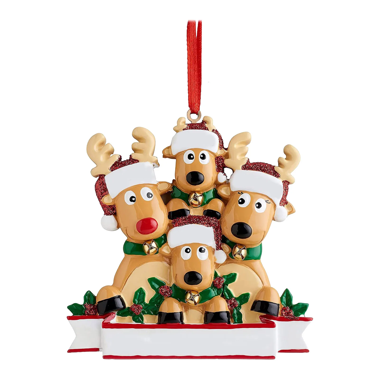 

Personalized Family Christmas Tree Ornament Pendant Home Paty Decoration Reindeer Family 2-8 People Christmas Decor Xmas Amazing