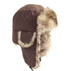 Теплая Лыжная шапка унисекс, лыжная шапка-бомбер, русская Лыжная шапка, с ушами, для мужчин и женщин