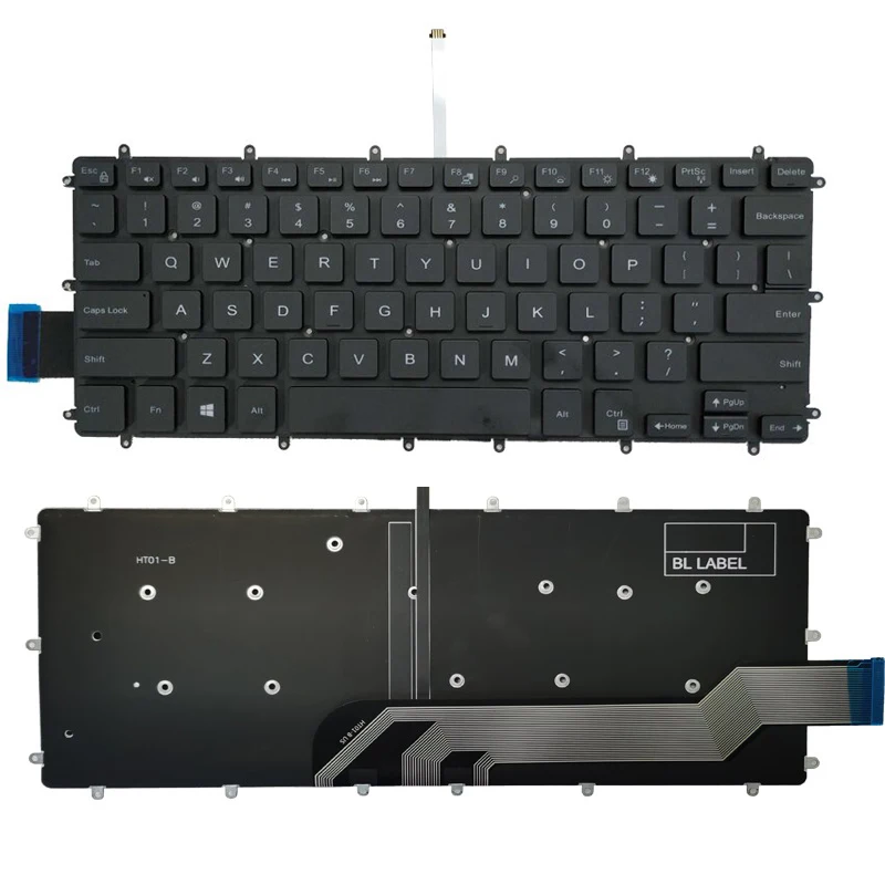 Новая английская клавиатура с подсветкой для ноутбука DELL inspiron 14 7000 (7466) |