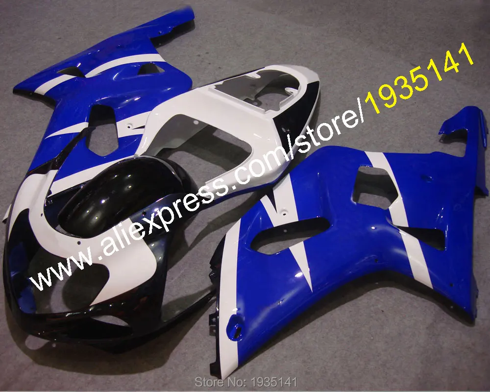 

For Suzuki K1 GSXR600 GSXR750 2001 2002 2003 GSX-R600 GSX-R750 01 02 03 Blue White ABS Motorcycle Fairing (Injection molding)