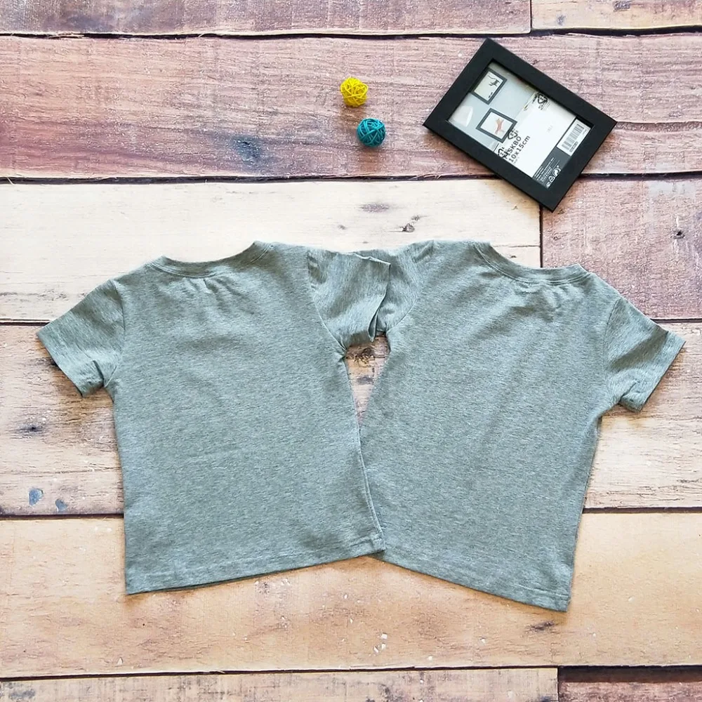 Модная Детская футболка с коротким рукавом из хлопка принтом Лучший Друг высокое