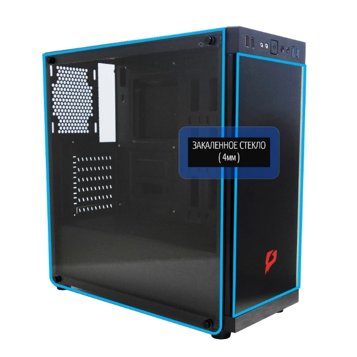 Компьютерный корпус e2e4 UltimateGamer GC 03 Tempered Glass ATX Midi Tower 2xUSB 3.0 черный Без БП (OT B)|Корпуса