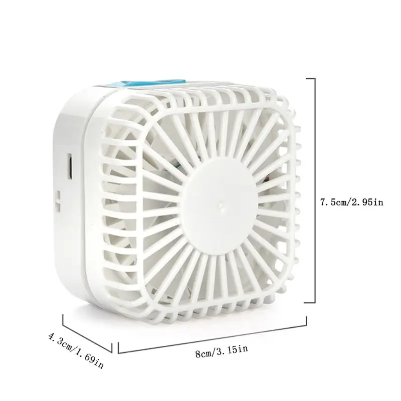 

Portable Mini USB Desktop Fan Humidifier 180 Rotation Adjustable Cooling Fan for Office
