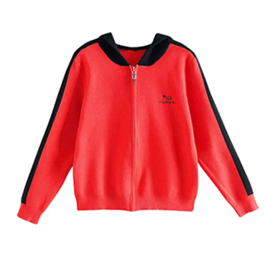 

2020 New Casual Womens Cardigan Letter Printing Hooded Jackets Regular Ladies Long Sleeve Blouse Sport CoatFull Surchemise