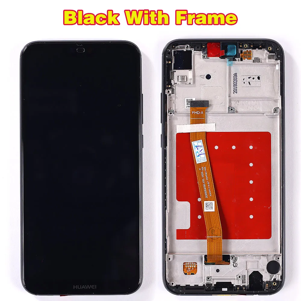 Black And Frame Huawei P20 Lite ЖК-дисплей Дисплей 5,84 дюймовая рамка vancca2 Сенсорный экран с 10 точек касания функция 2280*1080 Для huawei Nova 3E ЖК-дисплей - Цвет: Black And Frame