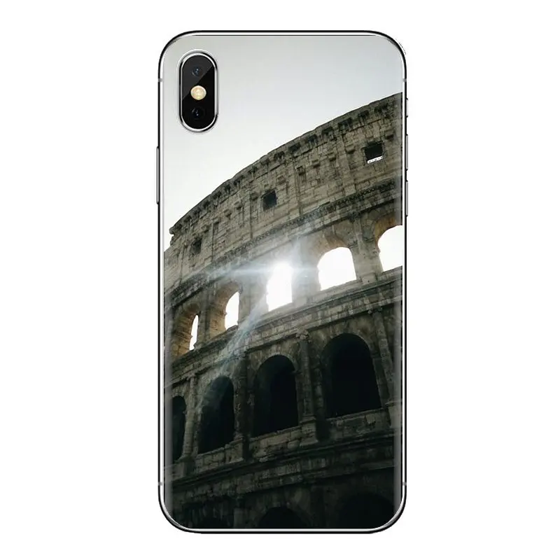 Мягкие чехлы для huawei G7 G8 P7 P8 P9 P10 P20 P30 Lite Mini Pro P Smart Plus 2017 2018 2019 известный Колизей Рим