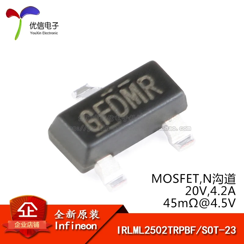 Оригинальные IRLML2502TRPBF СОТ 23 N channel 20 V/4.2A МОП транзистор SMD|Производительность