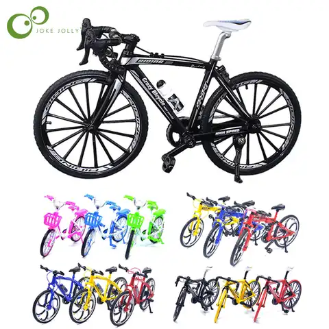 Модель велосипеда «сделай сам» из сплава 1:10, отлитый под давлением металлический палец, горный велосипед, гоночная игрушка, сгибающийся дор...