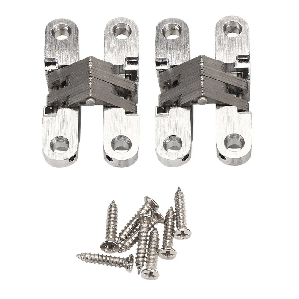 2 шт нержавеющая сталь скрытый поперечный шарнир 60 мм встроенный Скрытый Крест