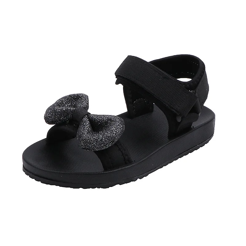 Children's sandals 2021 new fashion summer children's shoes baby soft bottom bow net red primary school princess |