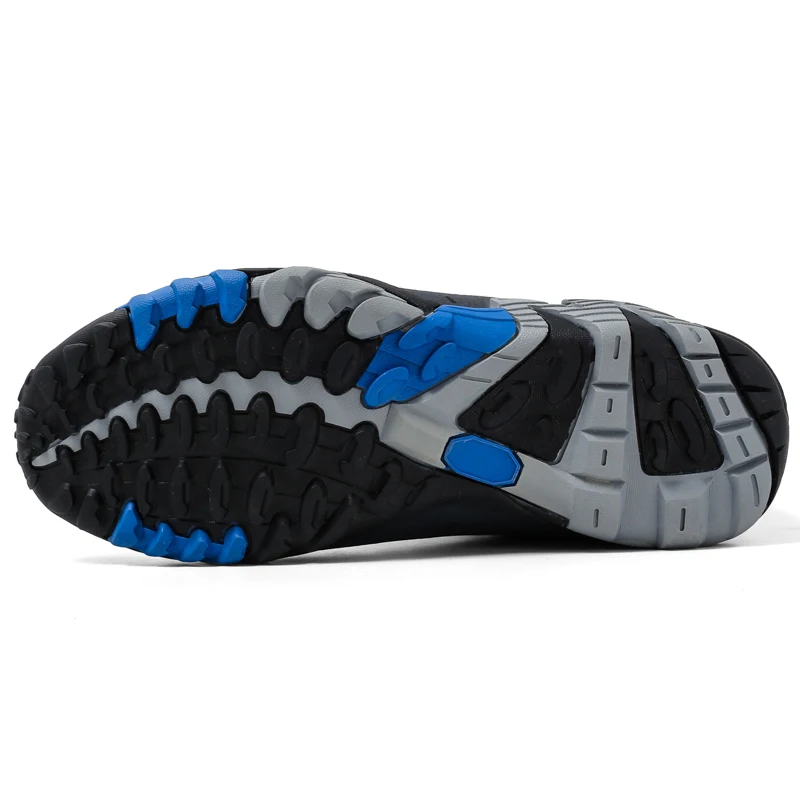Waterproof Outdoor Couple Hiking Shoes Men Genuine Leather Trekking Shoes Non Slip Climbing Sports Shoes Men Sneakers