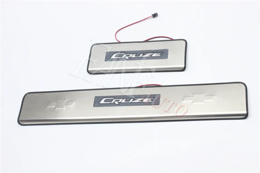 Нержавеющая сталь Led порога Накладка защита порогов защитная накладка для Chevrolet Cruze