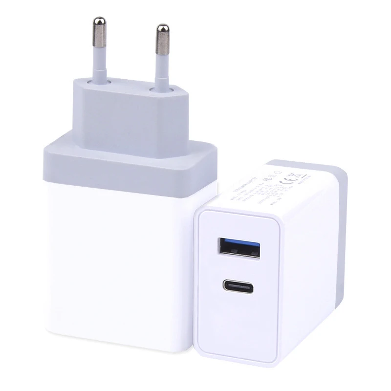 Зарядное устройство с 2 портами USB Type-C 18 Вт 6 в 9 В А 3 | Мобильные телефоны и