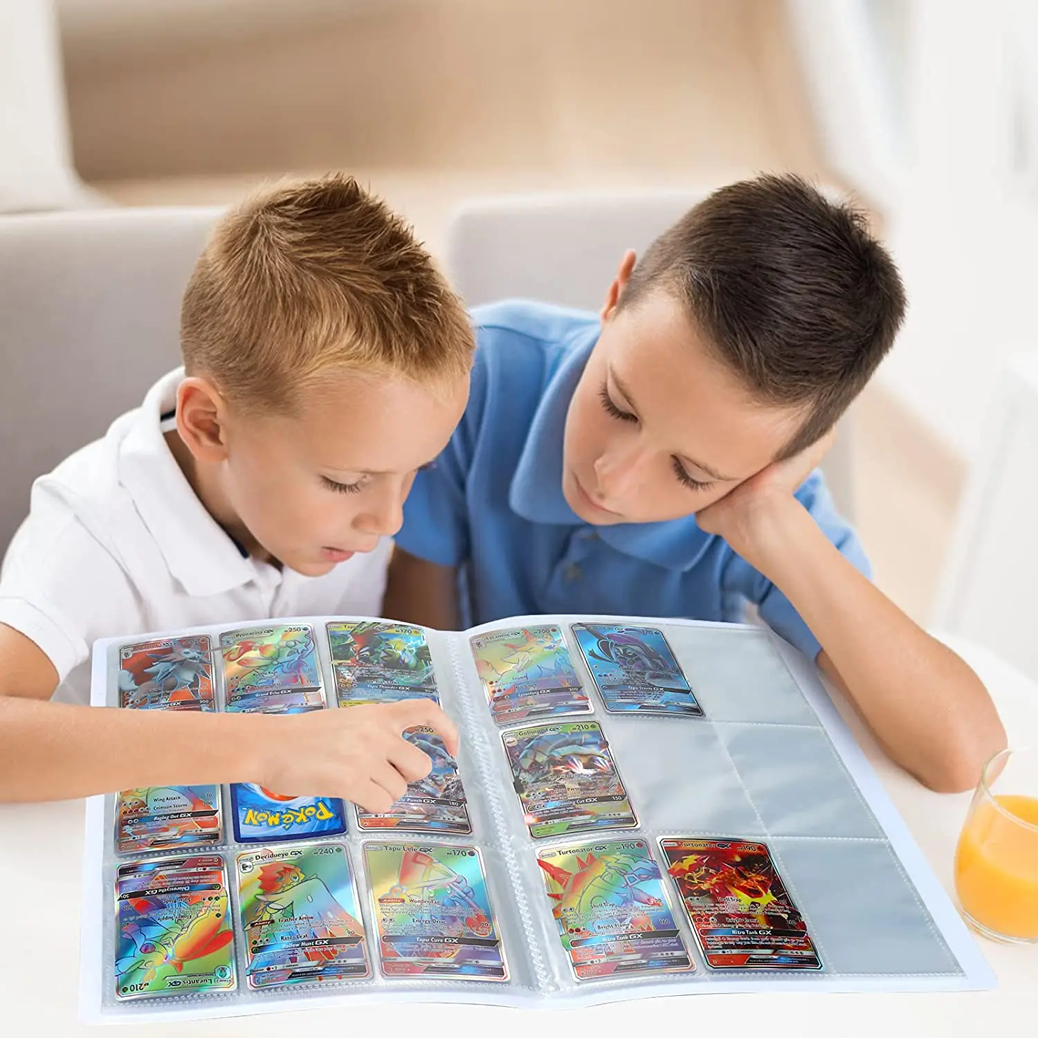 &Aacute;lbum de colecci&oacute;n de Pokemon con 9 tarjetas para ni&ntilde;os, carpeta para colecci&oacute;n de libros, 9 bolsillos, mapa de Anime, carpeta de juegos, lista de carga superior, juguete para regalo, 432 tarjetas-5