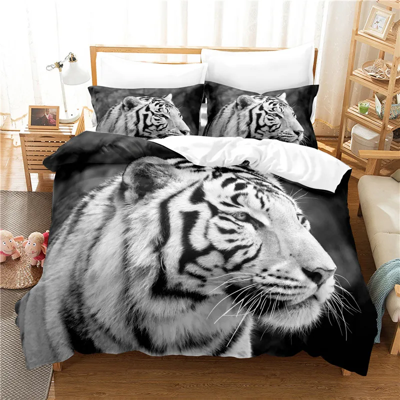 

Tiger Bedding Set Duvet Cover Set 3d Bedding Digital Printing Bed Linen Queen Size Bedding Set Fashion Design