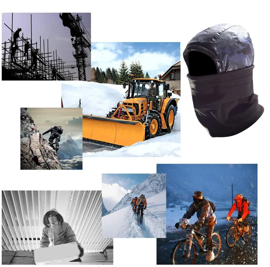 Обновленные теплые зимние шапки для мужчин теплая Балаклава шеи Женская езды на