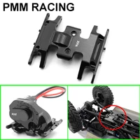 metal aluminum alloy transmission box chassis mount holder middle gearbox skid plate for axial scx24 90081 upgrade parts