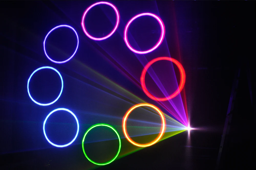 RGB 5 Вт полноцветная анимационная Лазерная фотолампа с автоматическим звуком DMX