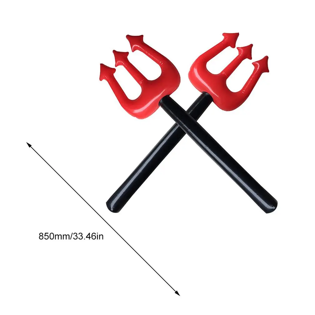 

Rimi Inflatable Devil Fork Hanger Children Satan Trident Toy Kids Halloween Party Accessory