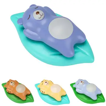 Lovely Bath Toy Novelty Cartoon Design Lightweight Cuddly Bear Swimming Pool Float Clockwork Toy for Home Shower