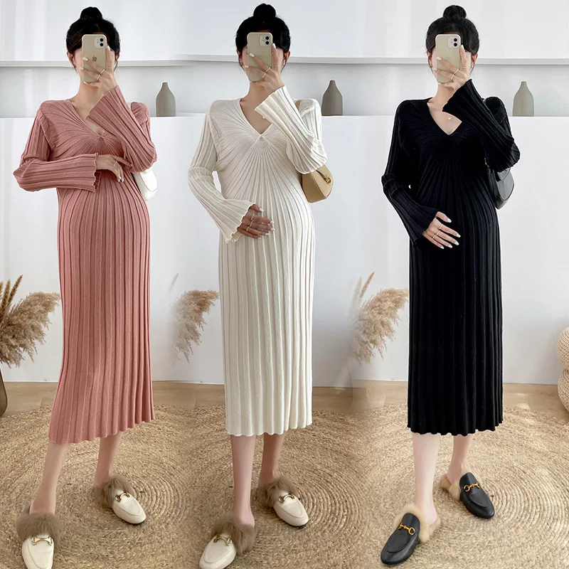 

2022 Casual Long sleeve sweater Winter dresses are fashion ey001
