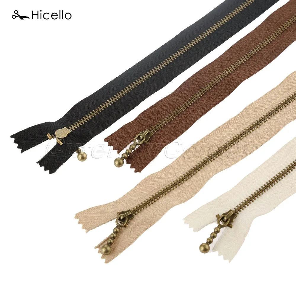 Hicello 10 шт./пакет металлическая нейлоновая катушка молния DIY Швейные Инструменты