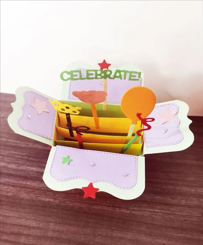 Рождественский и Новогодний подарочный пакет металлические Вырубные штампы для