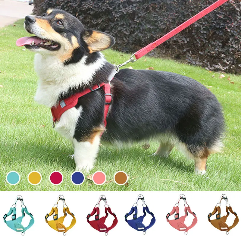 

Дышащая шлейка для собак средних пород, мягкие светоотражающие Аксессуары для собак, Модный летний поводок для собак, Прямая поставка