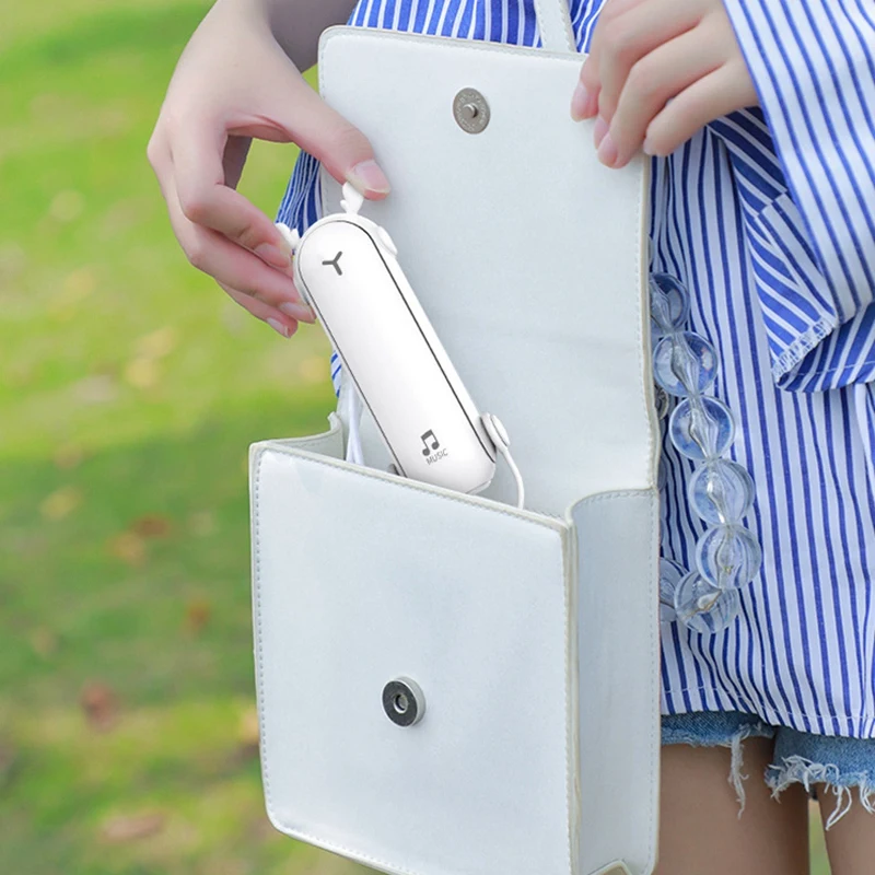 Складной портативный вентилятор с USB зарядкой мини маленький Настольный