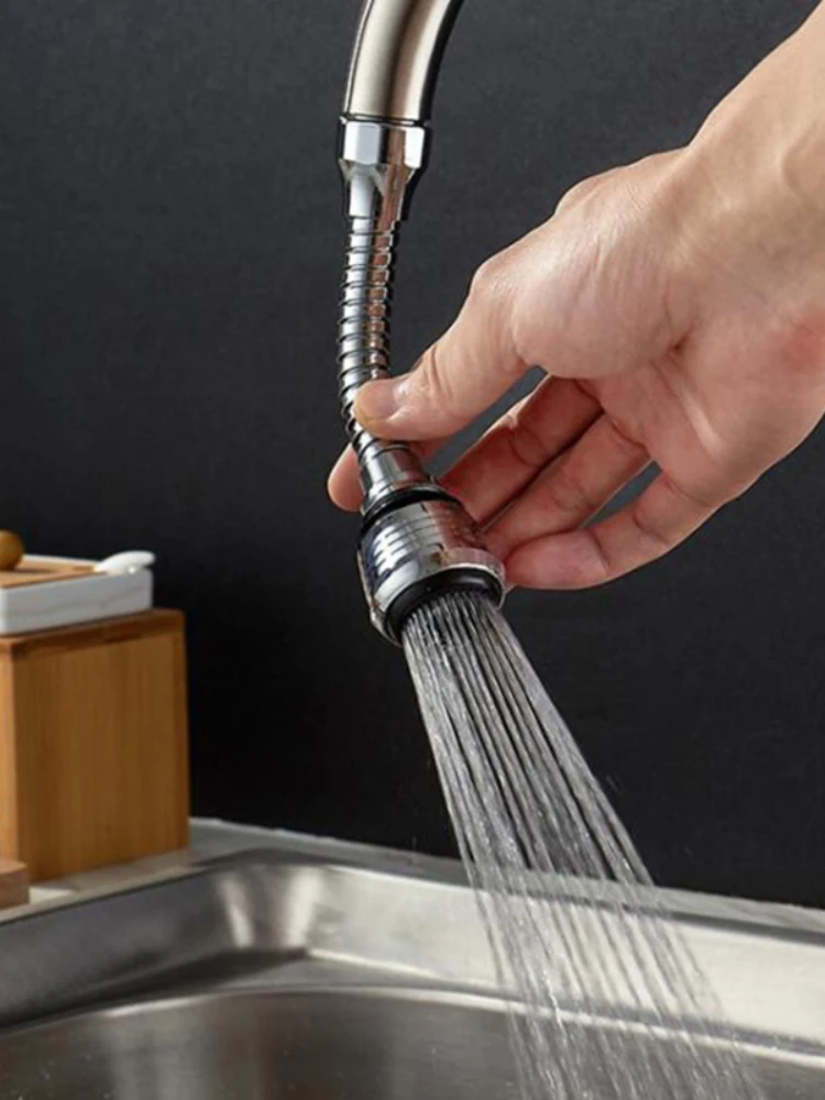 

Crane Nozzle Kitchen Water-saving Faucet Faucet Extender, Rotatable Faucet Tap Nozzle Adapter Bathroom Sink Fittings Water Tap