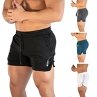 Дышащие мужские спортивные шорты, быстросохнущие летние спортивные тренировочные шорты для бега, бодибилдинга, фитнеса, тренировочные штаны
