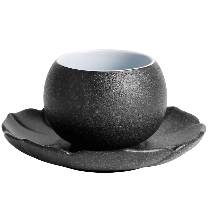 Винтажная чашка для чая с чашкой грубая керамика в японском стиле керамическая