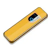 C YELLOW Деловой стиль, 20 шт., чехол для хранения сигарет, ветрозащитная зарядка через usb, зажигалка из алюминиевого сплава, унисекс, коробка для хранения сигарет - Цвет: C YELLOW