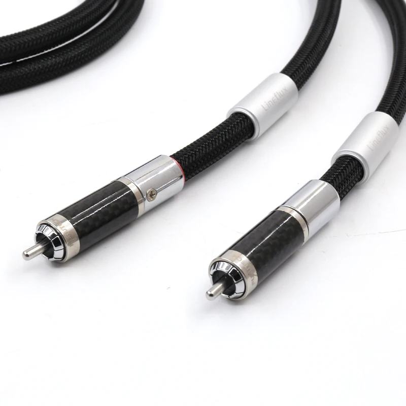 Высококачественный аудиокабель RCA серии Lineflux Furutech с разъемом из углеродного
