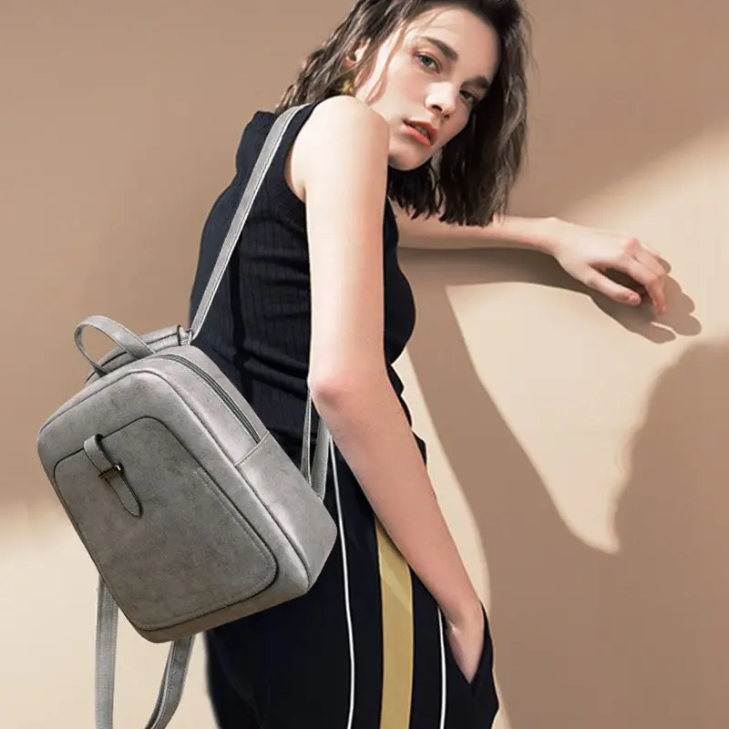 

New 2020 Women Backpacks Ladies Luxurious Shoulder Bag High Quality Leather School Bag For Girls Vintage Female Travel Backpack